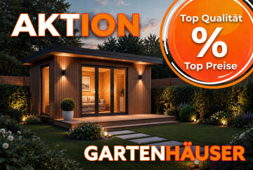 Gartenhäuser Aktion %