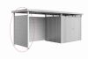 Biohort Seitenwand für Seitendach zu Gerätehaus HighLine H4 silber-metallic, dunkelgrau-metallic oder quarzgrau-metallic 237 x 2,5 x 181