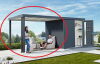 Biohort Seitendach zu Gerätehaus Neo Gr. 2A/2B/2C/2D quarzgrau-metallic