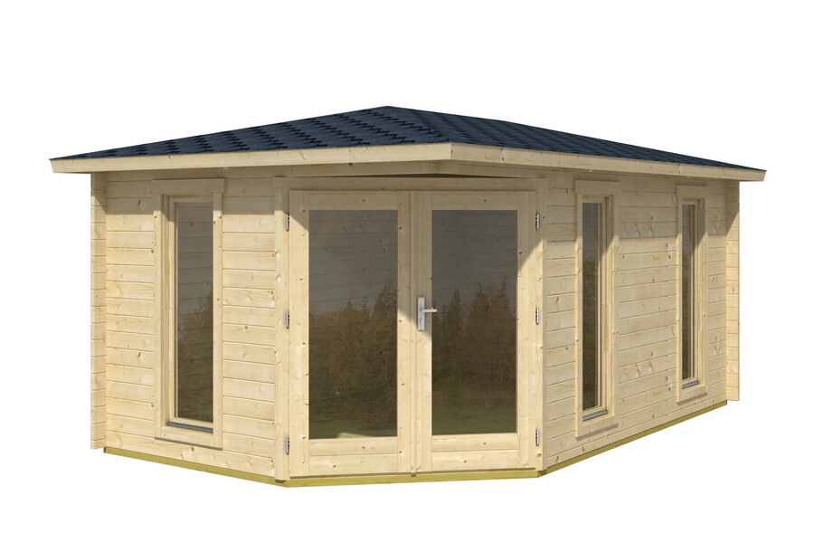 Gartenhaus EDINBURGH 2/40; 448x280 cm; 40mm Bohlen