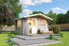 Gartenhaus NORDERNEY 2 - 390x300 cm; 40 mm Doppelnut; inkl. Boden, naturbelassen