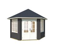 Pavillon ILMENAU 350x303 cm, 44 mm, naturbelassen