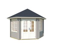 Pavillon ILMENAU 350x303 cm, 44 mm, naturbelassen