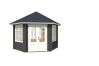 Pavillon ILMENAU 350x303 cm, 44 mm, naturbelassen