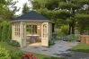 Pavillon ILMENAU 350x303 cm, 44 mm, naturbelassen