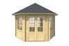 Pavillon ILMENAU 350x303 cm, 44 mm, naturbelassen