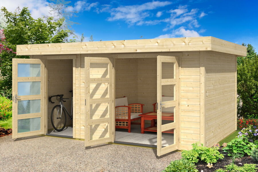 Flachdachhaus 445x295cm 28mm 2 Raume Ohne Boden 1 699 00