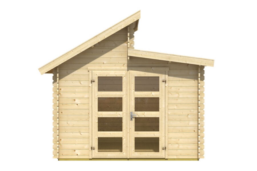 Gartenhaus SIMON 300x300 cm (L), 28mm Bohlen, inkl. Boden