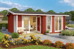 Lasita Maja Gartenhaus BRIGHTON 44 mm ISO 520x370 cm, naturbelassen