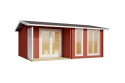 Lasita Maja Gartenhaus BRIGHTON 44 mm ISO 520x370 cm, naturbelassen