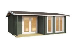 Lasita Maja Gartenhaus BRIGHTON 44 mm ISO 520x370 cm, naturbelassen