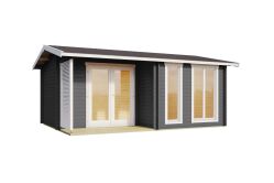 Lasita Maja Gartenhaus BRIGHTON 44 mm ISO 520x370 cm, naturbelassen