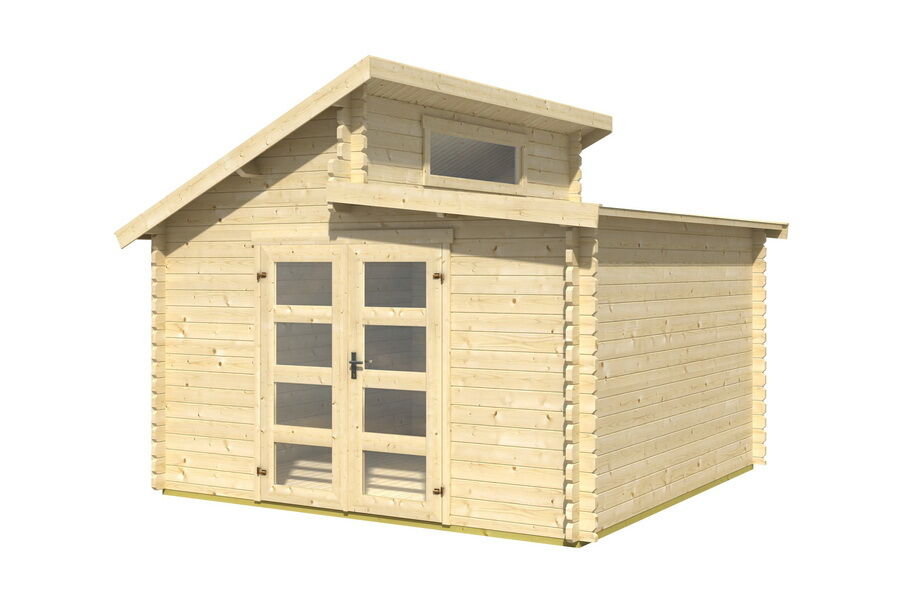 Gartenhaus 350x350cm 40mm Doppelnut mit Fußboden, 1.461,21