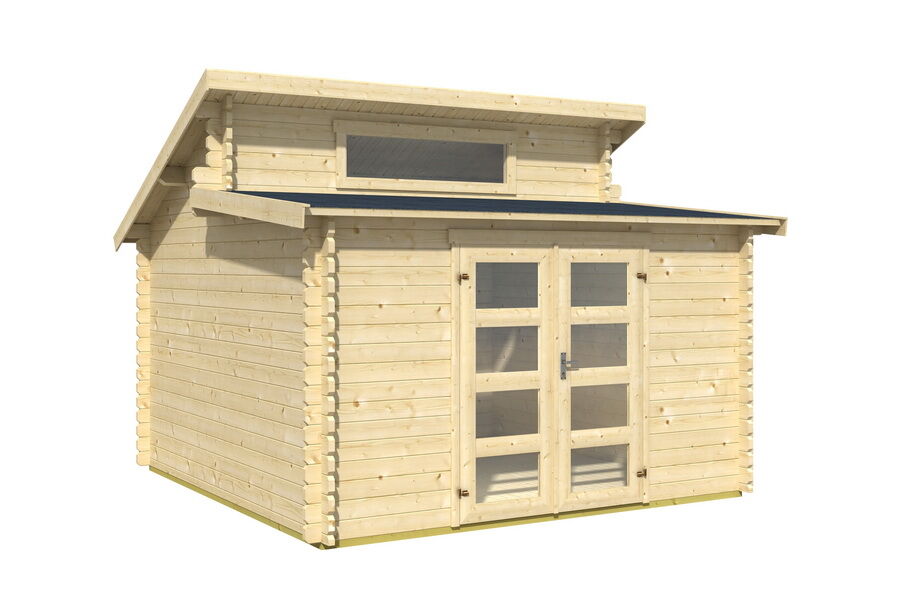 Gartenhaus MATTIS 350x350 cm(L), 40 mm Doppelnut, inkl. Boden