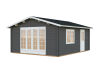 Gartenhaus IRENE 23,9 m2, 470x570cm, 44mm Doppelnut, ISO, Boden