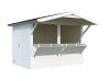 Palmako Marktstand/Verkaufsstand Stella 5,0 m²  273x190 cm, 16+32 mm, naturbelassen