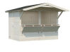 Palmako Marktstand/Verkaufsstand Stella 5,0 m²  273x190 cm, 16+32 mm, naturbelassen