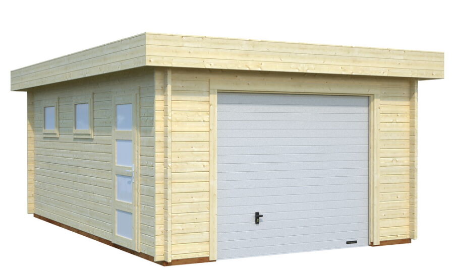 Garage RASMUS 19,0 m2 mit Sektionaltor