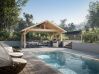 Palmako Doppelcarport ROBERT 20,6 m²  555x372 cm, 12x12 Pfosten, naturbelassen