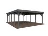 Palmako Carport KARL 40,6 m² - 555x732 cm, Leimholz-Pfosten 12x12 cm, natur