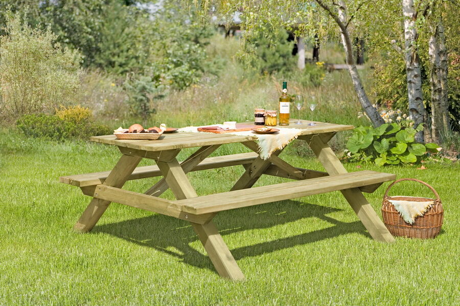 Picknicktisch, 180x170x75cm