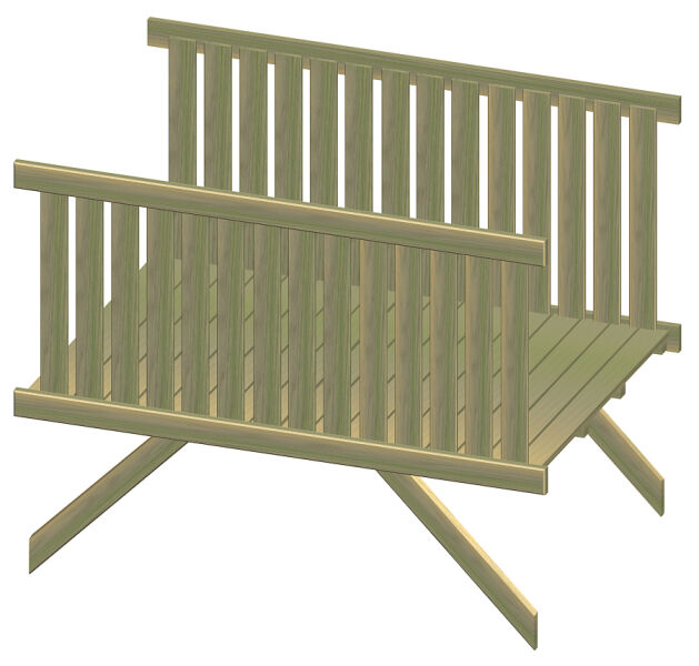 Multi-Play Holzbrücke L=1,80m