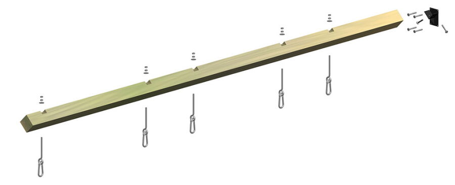 Multi-Play Schaukelbalken 9x9x360cm