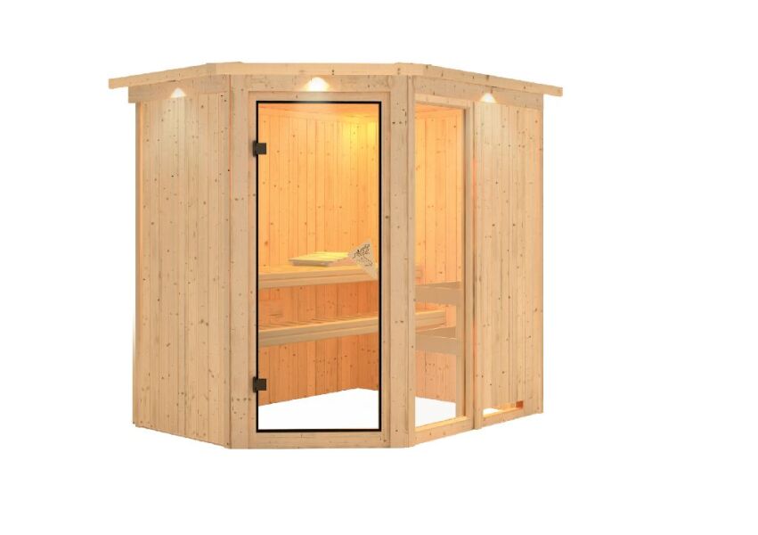 Sauna FIONA 1 / mit Kranz / ohne Ofen