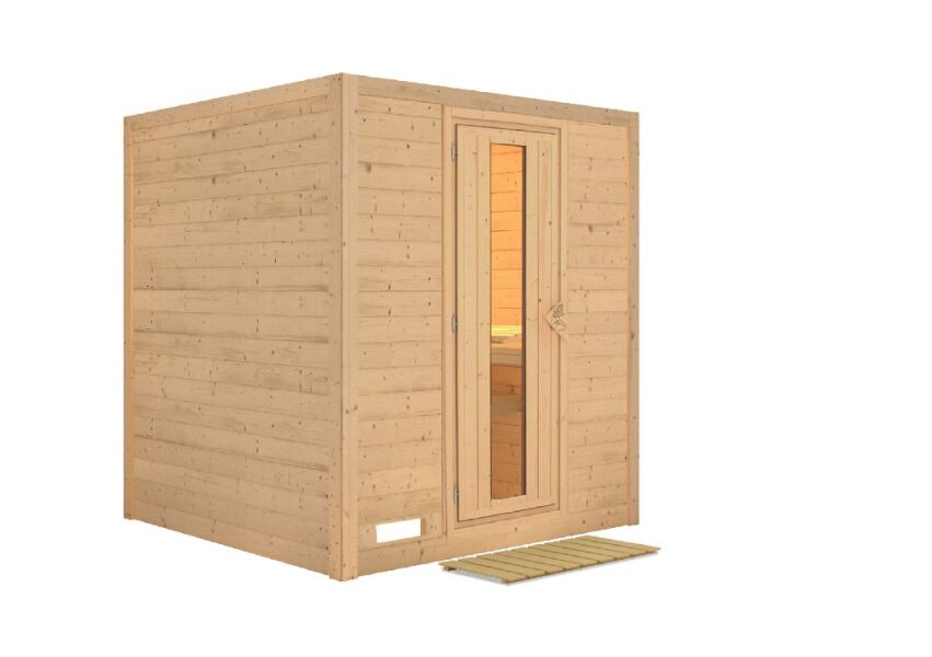 Sauna MOJAVE HOLZTÜR / kein Kranz / ohne Ofen