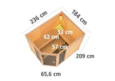 Sauna Kemi / kein Kranz / ohne Ofen