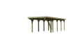 Karibu EINZELCARPORT CLASSIC 3 VAR B / 1 EINFAHRTSBOGEN / PVC / KDI