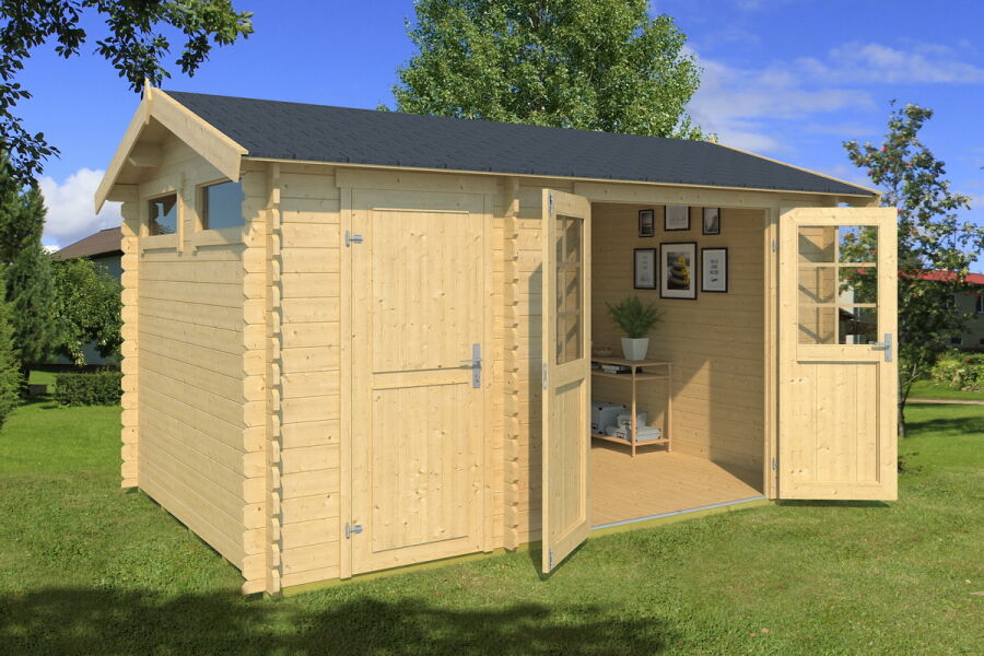 Gartenhaus WILLIAM 250; 380x250 cm, 2 Räume, inkl. Boden