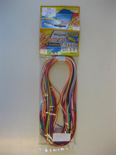 Scoubidou Bänder 35Stk., 80cm lang, farb.sortiert