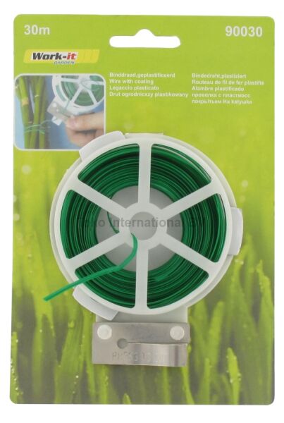 Bindedraht plastiziert grün 30 m