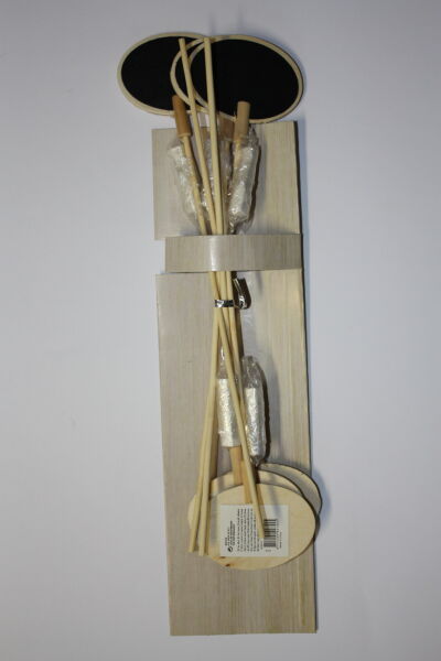 Holz Tafel Preisschilder Set, 6 Tlg, inkl. Kreide