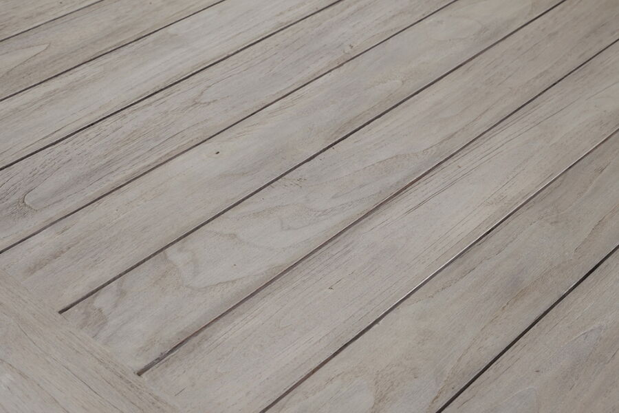 Belmont Tischplatte f. Tischgestell San Marino 160x100cm - Old Teak - Seawash