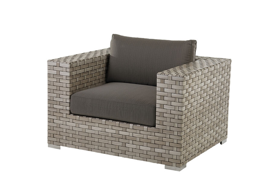 Toulouse Lounge, Sessel Geflecht - White Shell