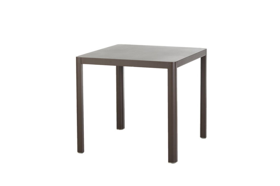 Kingston Tisch 80 x 80 cm Aluminium - braun