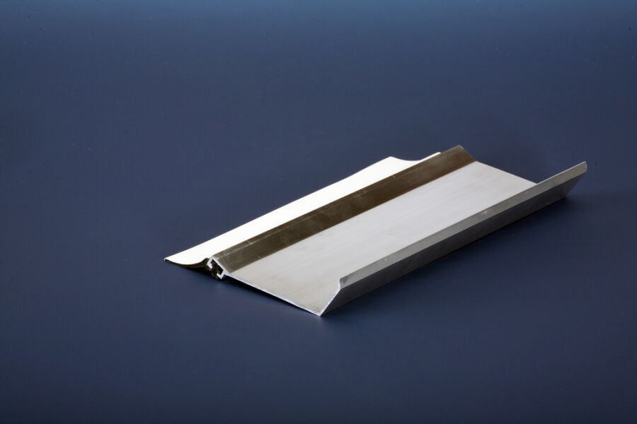 Wandanschlußprofil, blank 65mm Ausladung, L=205 cm
