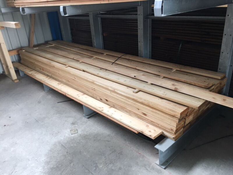 Massivholzdiele Fichte natur 27x144x4200 mm / 2. Wahl / 102 Stück - Posten 209