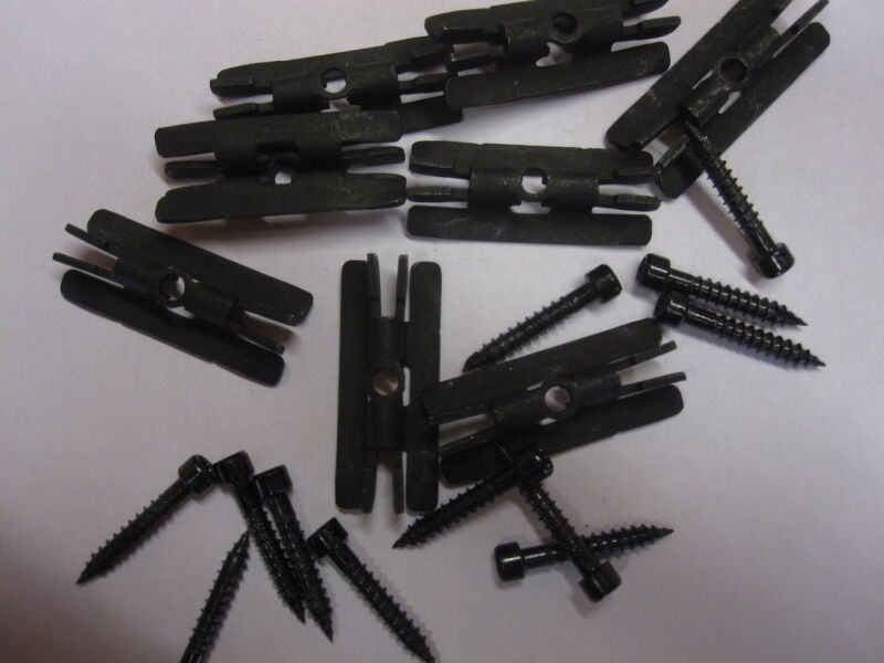 BambooGard Klips Clips SET für WPC+BPC V2A schwarz Paket a 50 St