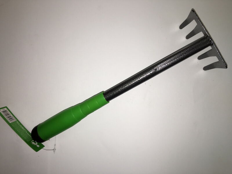 Pro Garden Hand Harke, grün/metallic