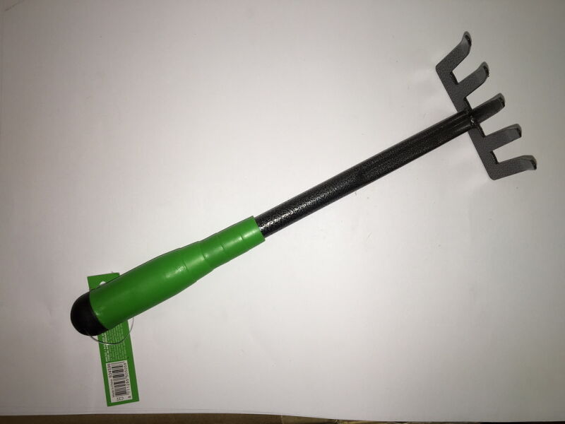 Pro Garden Hand Harke, grün/metallic