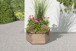 Pflanzkasten Lärche 6-eck, Ø 60x35cm