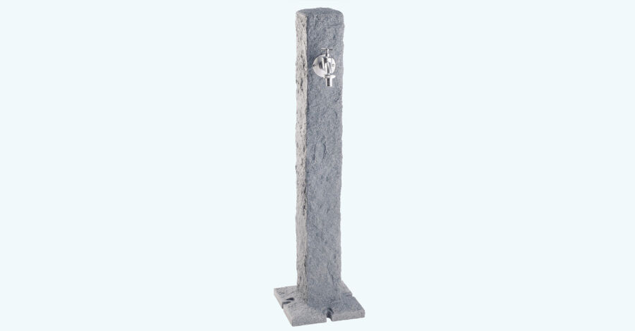 Wasserzapfsäule Granit hellgrau