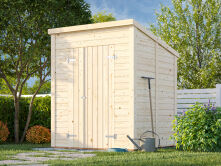 Palmako Gerätehaus LEIF 3,0 m², 16 mm, 183x170 cm, inkl. Fußboden, naturbelassen