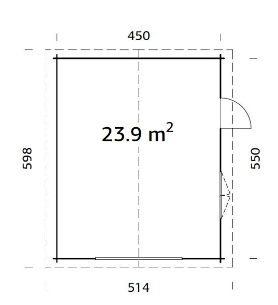 Garage ROGER 23,9 m2