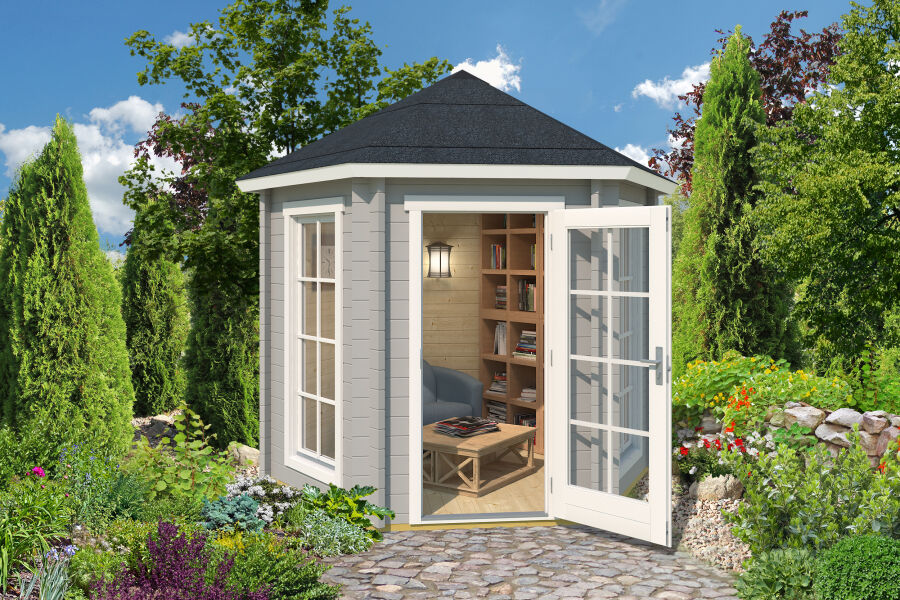 Lasitas Maja Pavillon INVERNESS 44 mm ISO 280x242 cm, naturbelassen