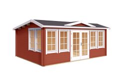 Lasita Maja Gartenhaus BALMORAL 44 mm ISO 530x380 cm, naturbelassen