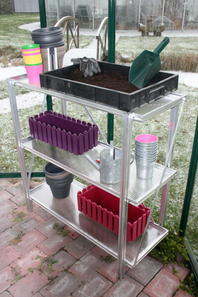 Universal Regalsystem, freistehend, 1,0 x 1,10 x 0,35 m (HxBxT)  inkl. 3 Regalböden